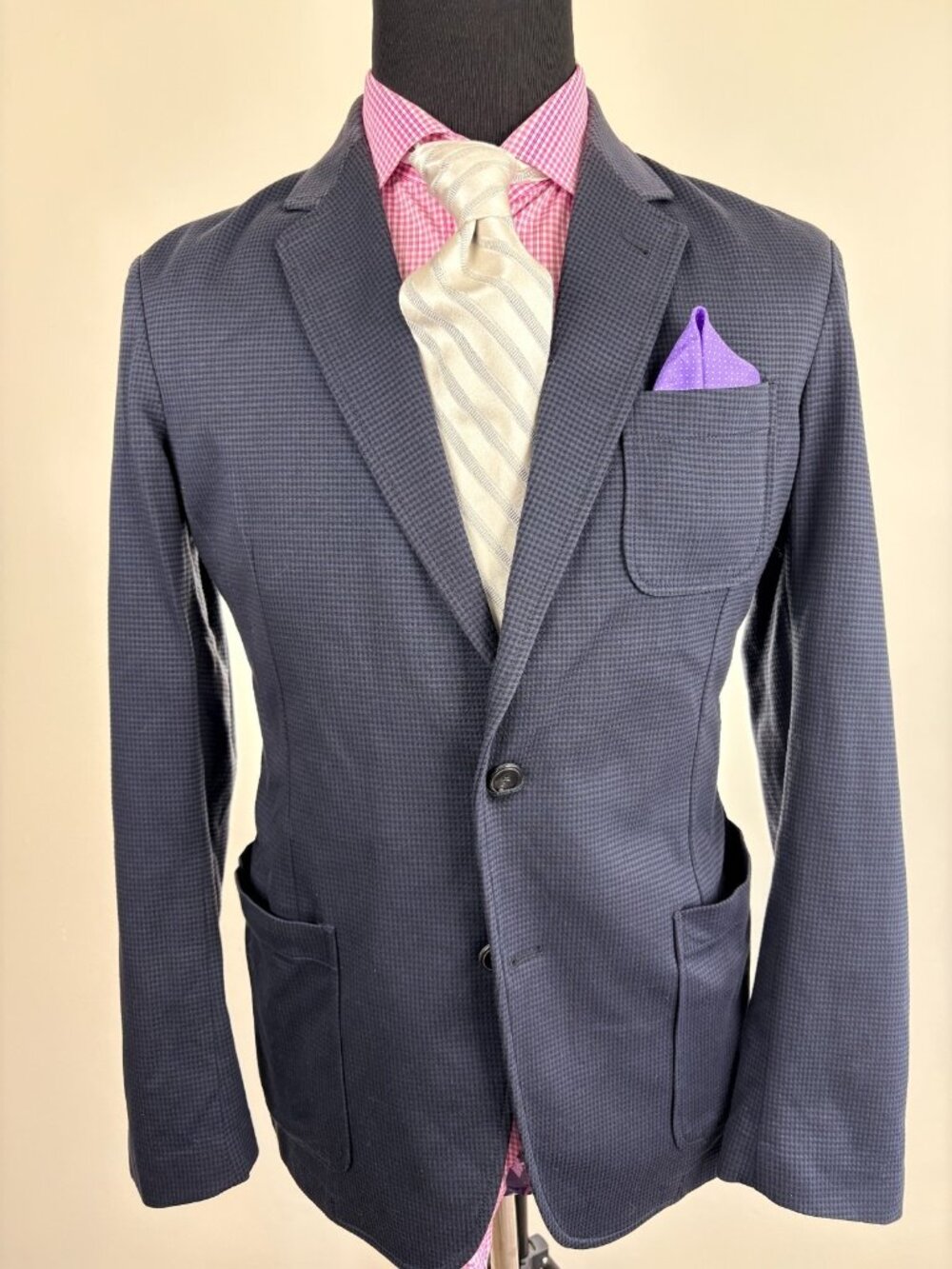 ARMANI Collezioni Modern 2-Button NAVY Sport Jacket 42 R e52